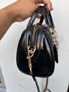 Coach Black Signature mini rowan (without charms)