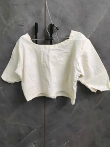 Cream Cotton Ethnic Blouse