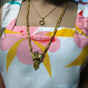 Gold Plated Peacock Necklace