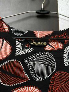 Boho Printed Peplum Kurta with Pom-Poms
