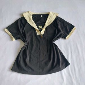 Sailor Collar Black Top 🎀