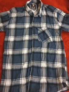 Men's Plaid Button-Up Shirt