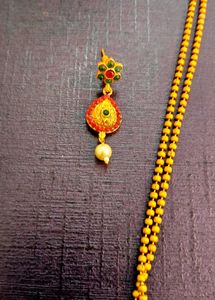 Gold Peacock Necklace with Earrings