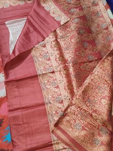 Elegant Pink Floral Saree