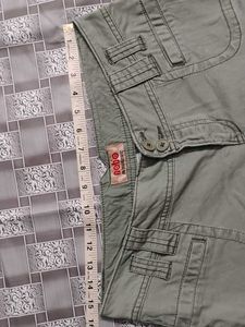 y2k imported  olive low rise bootcut jeans