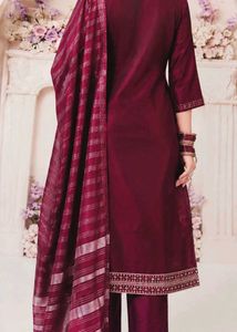 maroon kurta set (size-L)