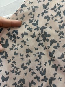 Chic Butterfly Print Mini Dress