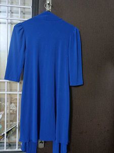 Women's Blue Open Front shrug