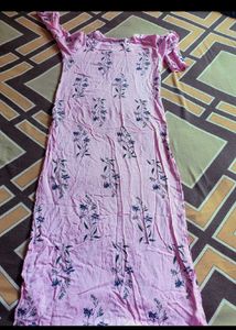 Pink Floral Print Kurta &amp; pant