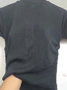 Black Ruched Top