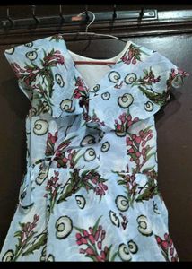 Beautiful Floral Wrap Dress