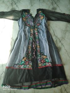 black suit with bottom n dupatta.