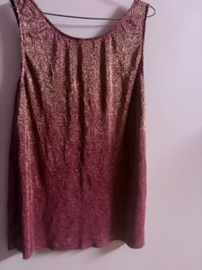 Promod Crinkle Metallic Top