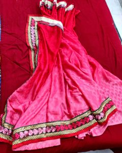 Gorgeous Red Pink Saree❤️🌸