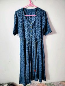Blue Floral Print maxi dress 💙👗