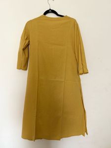 Utsa westside mustard/yellow Embroidered Kurta