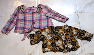 COMBO: Chic Tops Bundle: Plaid & Floral Prints