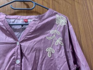 Embroidered Kurta Co-ord Set