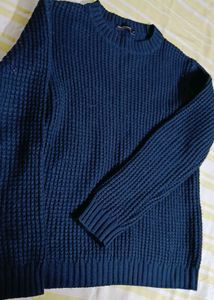 Navy Blue Knitted Sweater