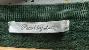 Green Knit Button-Down Cardigan