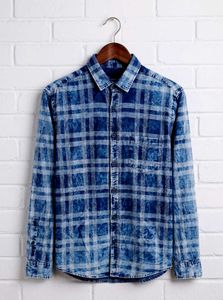 💯OG DCot by Donear Branded Plaid Washed Shirt
