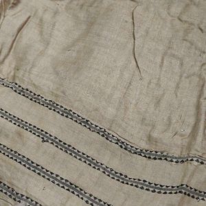 pure silk dupatta with embroidery on pallu