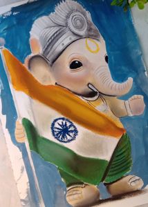 Ganesh Ji Painting Handmade Work