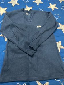 Navy Blue V-Neck Long Sleeve thermal