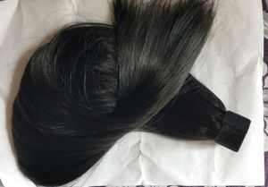Straight Natural Black Long Hair Extension Pack of