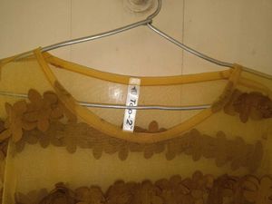 Yellow Floral Sheer Bell Sleeve Top