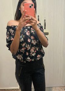 2 In 1 Branded Crop Top