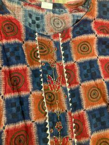 TwoPure Cotton Khadi Degain Kurti