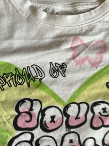 Zara Graphic Butterfly T-Shirt