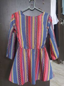 MULTICOLOR PEPLUM TOP