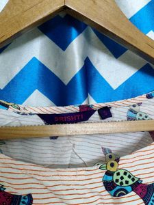 Women's Printed Kurta with Tassels