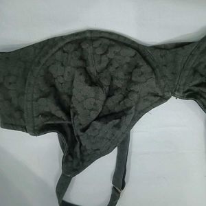 Stylish❤️ Gray Jacquard Bra