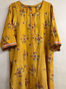 Yellow Floral Kurta