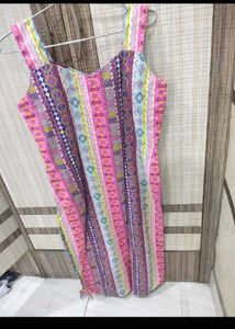 Pastel mix colour kurti