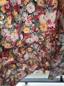 Floral Wrap Midi Dress