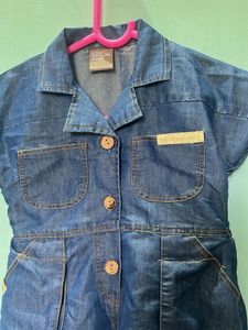 Cute Denim Jumpsuit for Girls