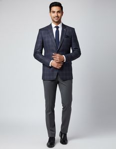 Stylish Plaid Blazer