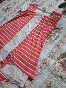 Chic Striped Layered Tunic Top