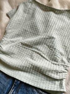 Pinteresty Textured Sea Green Top🐚