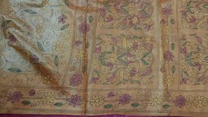 Elegant Embroidered Kantha Saree