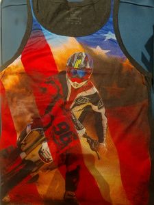 Motocross Theme Vest-Cotton