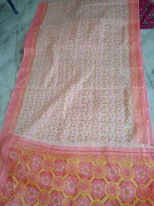 beautiful cotton navari saree.