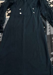 Elegant Black Sheer Sleeve Dress