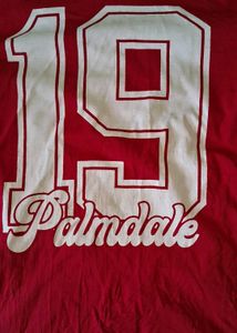 Red "19 Palmdale" Graphic T-Shirt