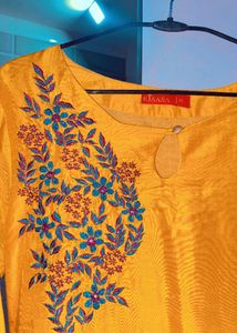 Daily Wear Mustard Yellow Colour Kurta Set ⭐️