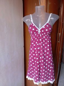 Cute Polka Dot Nightdress